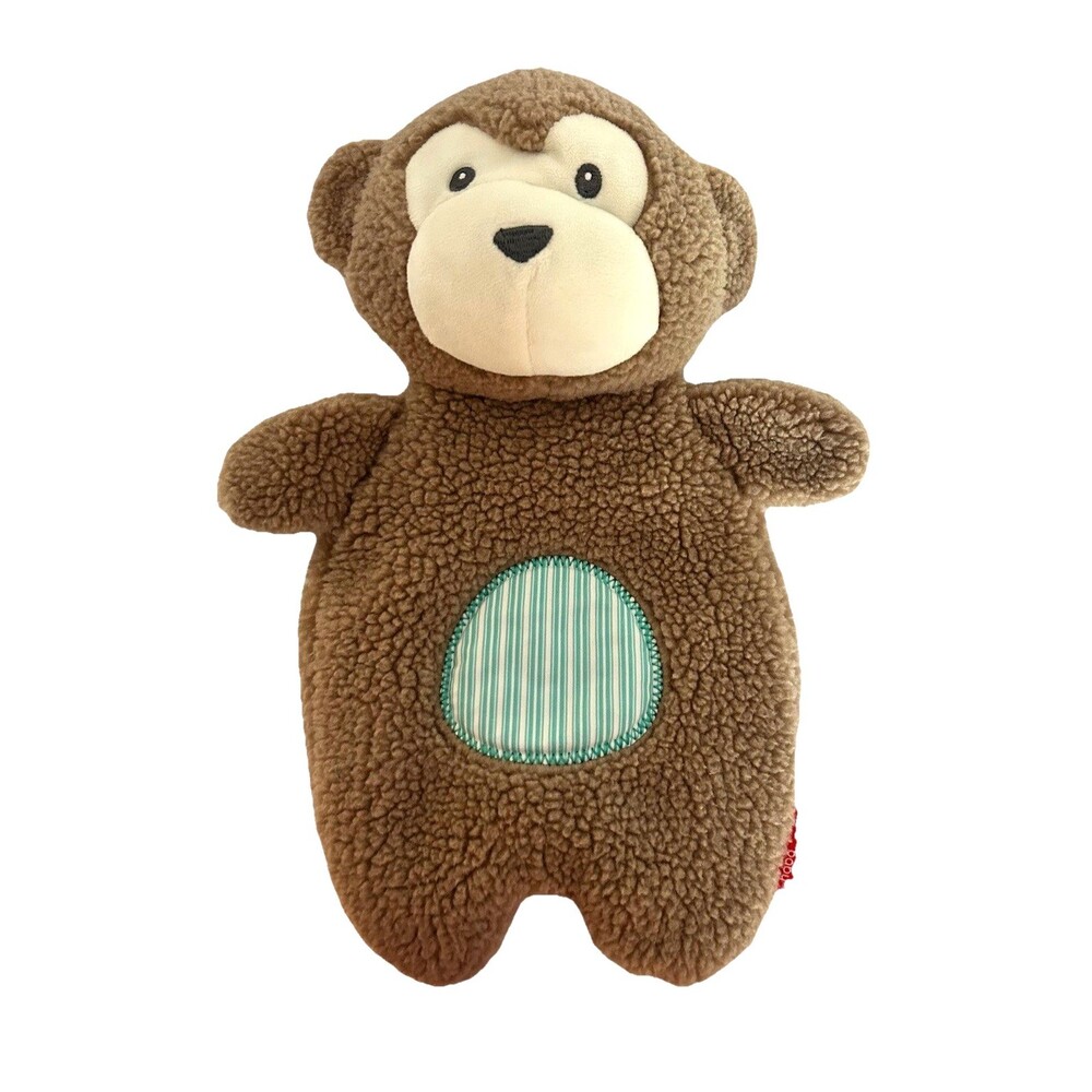 Playtex Baby Brown Monkey Lovey Flat Plush Rattle Crinkle Tummy Baby Toy